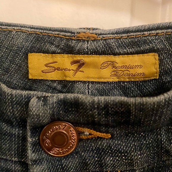 Seven 7 for all Mankind distressed jeans,tall. - Picture 3 of 5